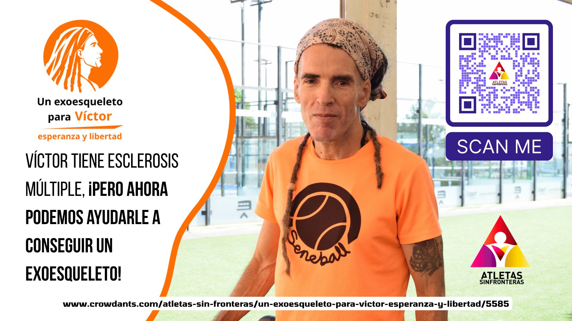 Un exoesqueleto para Víctor: esperanza y libertad. Campaña de crowdfunding de Atletas Sin Fronteras.