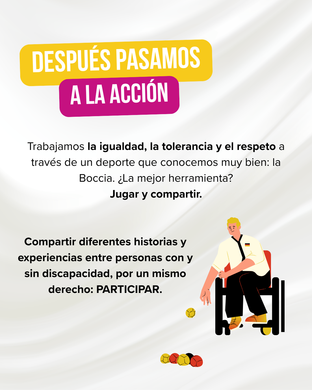 Boccia como herramienta para trabajar igualdad, convivencia y participación.