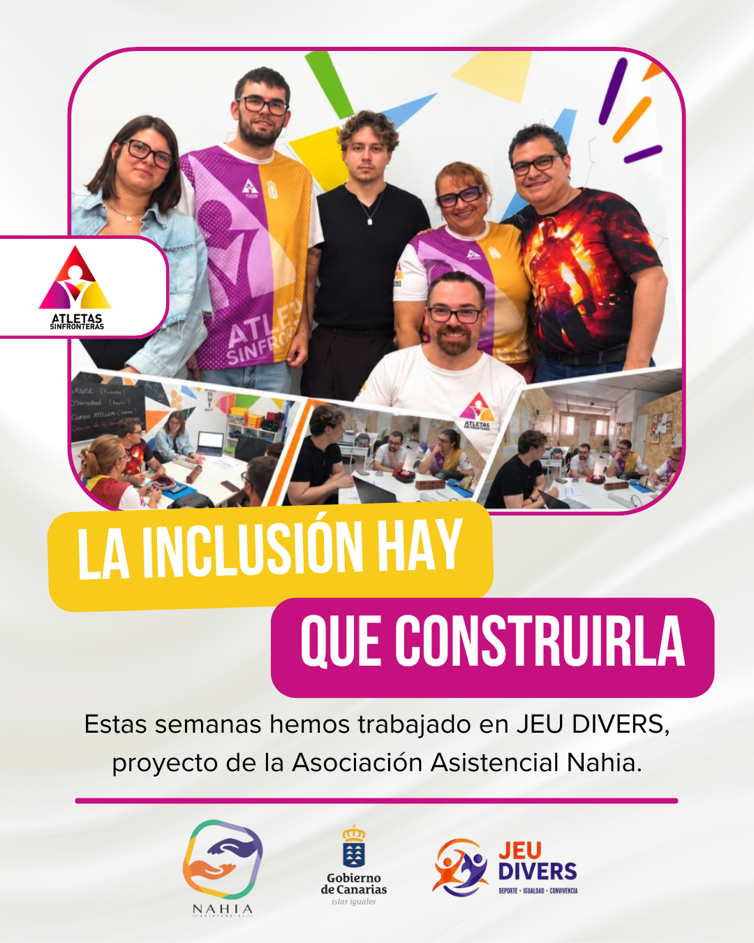 Atletas Sin Fronteras y JEU DIVERS: la inclusión hay que construirla.