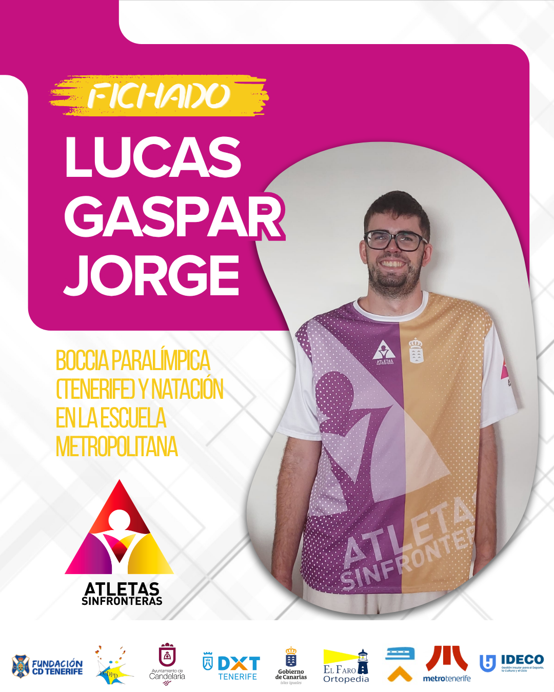 Lucas Gaspar Jorge, deportista y monitor de Boccia de Atletas Sin Fronteras.