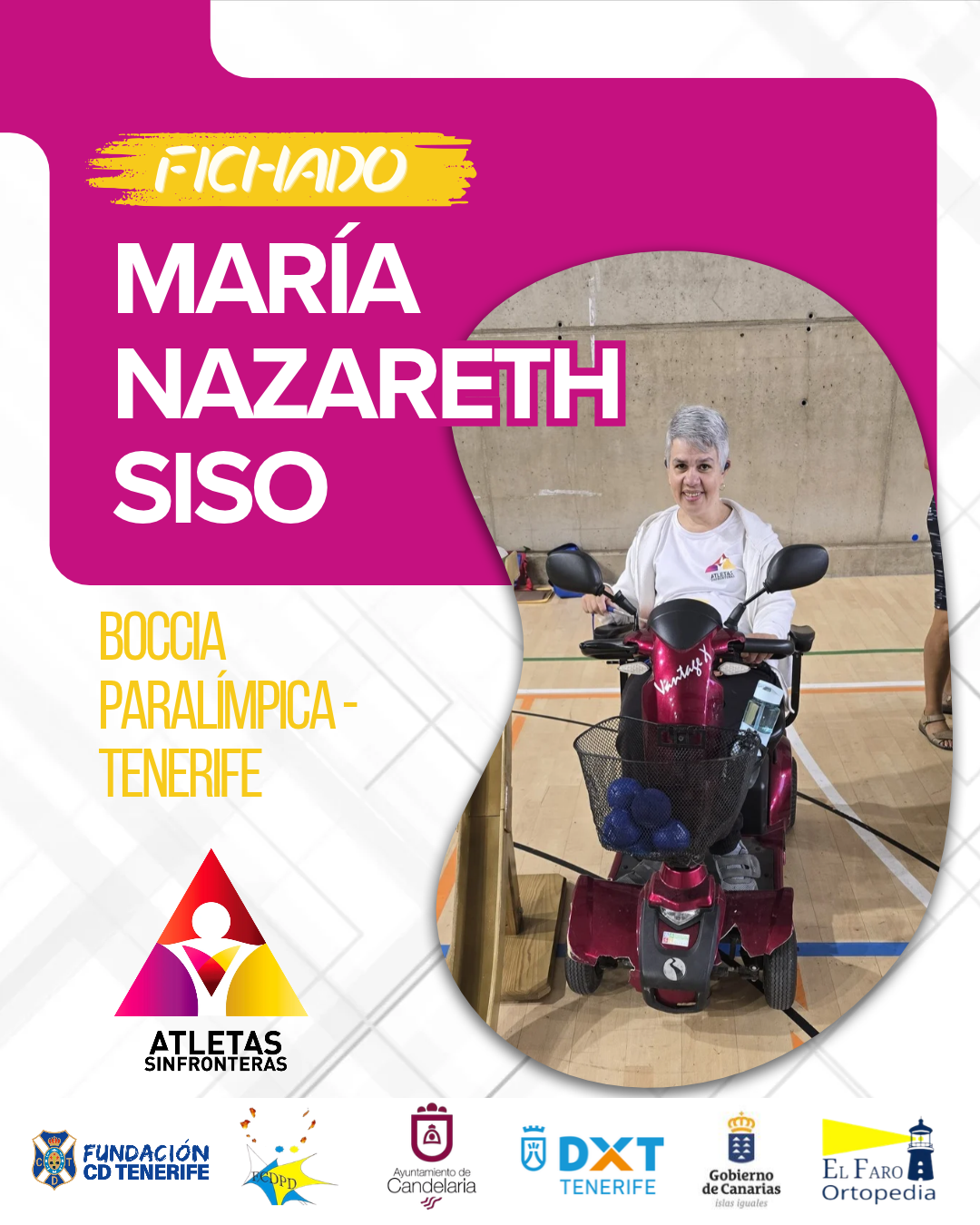 María Nazareth Siso, deportista de Boccia paralímpica de Atletas Sin Fronteras.